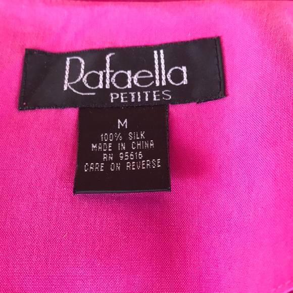 Vintage silk Rafaella blouse M - Picture 5 of 7